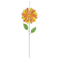 Oh Joy! Yellow Metal Flower Yard Stake, 21"
