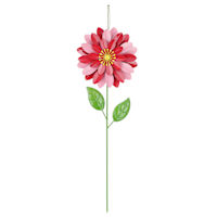 Oh Joy! Red Metal Flower Yard Stake, 21"