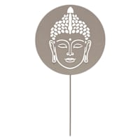 Found & Fable Metal Buddha Plant Yard Pick, 12"
