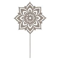 Found & Fable Metal Medallion Plant Yard Pick, 12"