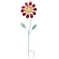 Sunny Club Red Daisy Flower Yard Stake, 36"