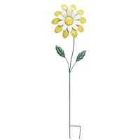 Sunny Club Yellow Daisy Flower Yard Stake, 36"