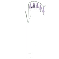 Providence Purple Metal Bell Flower Yard Stake, 39"