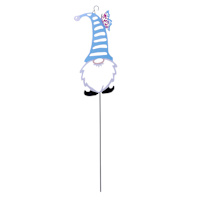 Sunny Club Blue Gnome Metal Stake, 24"