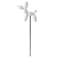 White Balloon Dog Yard Pick, 11"