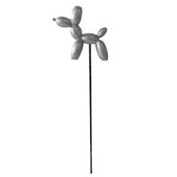 Crosby St. Silver Balloon Dog Yard Pick, 11"