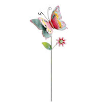 Sunny Club Colorful Butterfly Plant Yard Pick, 8.7"