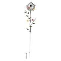 Rustic Birdhouse Stake