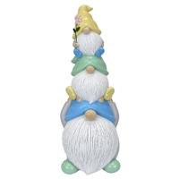 Sunny Club Gnome Stack Outdoor Garden Statue, 16"