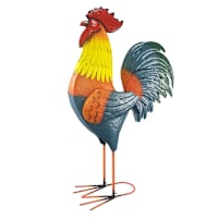 Oversized Rooster Outdoor Garden Statue, 74"