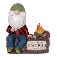 Smores Gnome Outdoor Garden Statue