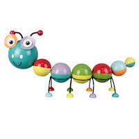 Caterpillar Metal Outdoor Garden Statue, 26"