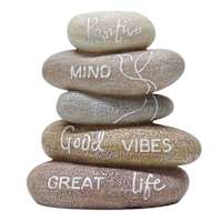 Found & Fable Stacked Stone Sentiment, 7"