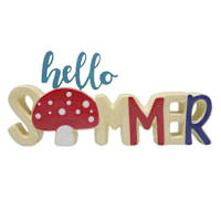 Sunny Club Hello Summer Decor, 12"