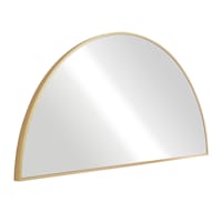 18x36 Half Moon Gold Wall Mirror