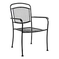 Mesh Steel Dining Chair, Black