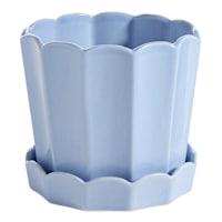 Providence Eloise Blue Ceramic Indoor Planter, Medium