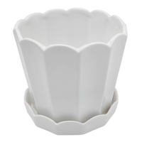 Providence Eloise White Ceramic Indoor Planter, Small