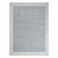(A529) Linwood Blue Tufted Area Rug, 5x7