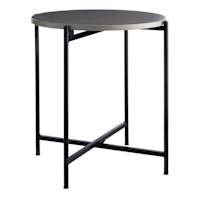 Crosby St. Cement Patio Side Table, Grey