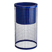 Sunny Club Blue Metal Mesh Planter Stand, 15"