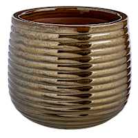 Shine Brown Outdoor Planter, Medium