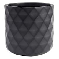 Crosby St. Black Diamond Outdoor Planter, Small