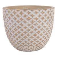 Honeybloom Tan Pineapple Outdoor Planter, Large