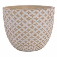 Honeybloom Tan Pineapple Outdoor Planter, Medium