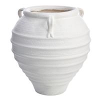 Found & Fable Eleni White Outdoor Planter, Extra Large