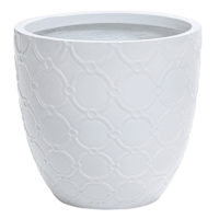 Providence Portia White Outdoor Planter, Small