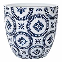 Blue Valencia Outdoor Planter, Small