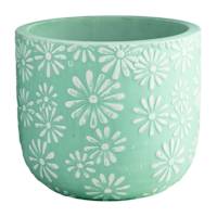 Sunny Club Daisy Green Outdoor Planter, 9"