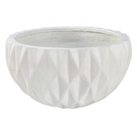 Crosby St. Tess White Outdoor Planter, Medium