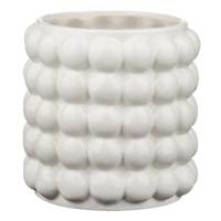 Crosby St. Indoor White Bubble Planter, 6"
