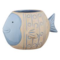 Indoor Fish Ceramic Planter, 8"