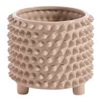 Found & Fable Indoor Studded Tan Planter, Medium