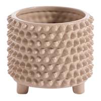 Found & Fable Indoor Studded Tan Planter, Small