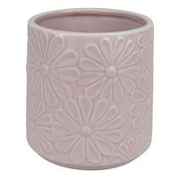 Sunny Club Indoor Pink Ceramic Daisy Planter, 5"