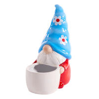 Sunny Club Indoor Blue Hat Gnome Planter, 10"