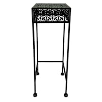 Black Metal Square Plant Stand, Small