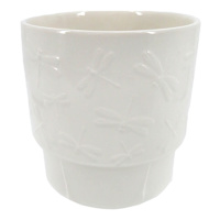 Providence Indoor Ceramic Dragonfly Planter, Small