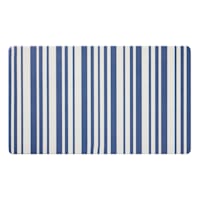 Blue & White Kit Stripe Kitchen Mat, 18x30