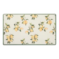 Yellow & White Kit Lemons Kitchen Mat, 18x30