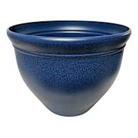 Sadiya Dark Blue Outdoor Planter, Medium