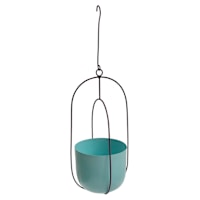 Teal Hanging Outdoor Planter, 6"