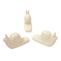 Honeybloom Ceramic Snail Planter Feet, 2"