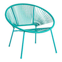 Oh Joy! Turquoise Round Disc Outdoor Chair