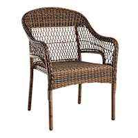 Providence Fairview Wicker Patio Armchair, Brown