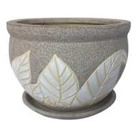 Found & Fable Indoor Arden Planter with Saucer, 5"